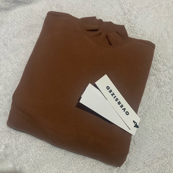 TNA Cozy Fleece Mega Mock Sweatshirt - Picture 3 of 5